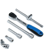 Набор торцевых 6-гранных головок 3/8" NORGAU 22 предмета с аксессуарами N3022-S622 063693022