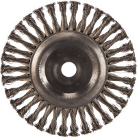 Щетка цилиндрическая со жгутовой нержавеющей проволокой Эксперт 573 (200 мм; 22.2 мм) Профоснастка 20806013