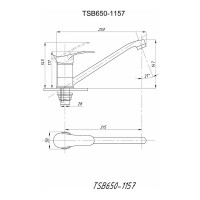 Смеситель для кухни Tsarsberg тип См-МОЦБА См-УмОЦБА TSB-650-1157