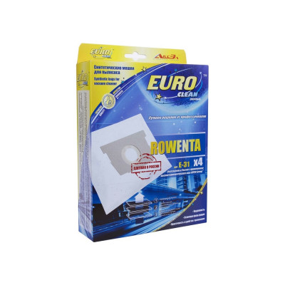 Мешок-пылесборник синтетический для пылесосов ROWENTA (4 шт.) EURO CLEAN E-31/4
