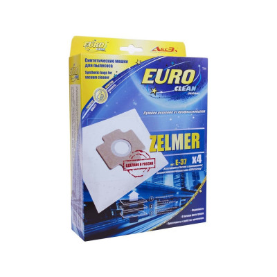 Мешок-пылесборник синтетический для пылесосов ZELMER (4 шт.) EURO CLEAN E-37/4