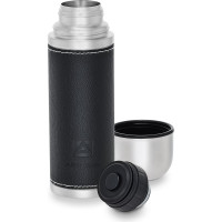 Термос с узким горлом Арктика 0.5 л,  оплетка из экокожи, черный 108-500-BK