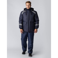 Удлиненная зимняя куртка Факел Прогресс темно-синяя, р.52-54, рост 182-188 87457768.007