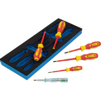 Набор диэлектрических отверток шлицевых и крестовых NORGAU 6 предметов тип NESS-6EC 067111006