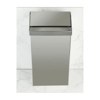 Прямоугольное ведро из нержавеющей стали с крышкой Nofer 40 л 14075.40.B