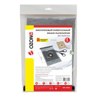 Многоразовый мешок пылесборник OZONE универсальный., синтетика, размер фланца: 100x130 мм, диаметр отверстия: 40 мм . MX-UN02