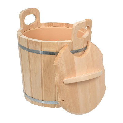 Запарник с пластиковой вставкой и крышкой Банные штучки 12л 03709