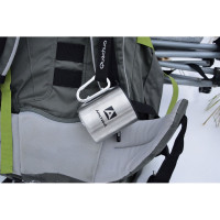 Стальная термокружка Арктик 0.3 л, полированная с карабином 801-300К