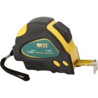 Рулетка Контур с автостопором (прорезиненный корпус, 7,5 м x 25 мм) FIT IT 17367
