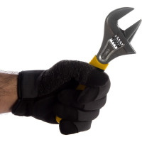 Ключ разводной Гранд (CrV, узкие губки, увеличенный захват, прорезинная ручка, 200 мм) FIT HQ 70192