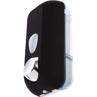 Пластиковый черный диспенсер для мыла Nofer Black 500 мл 03011.N
