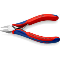 Бокорезы для электроники KNIPEX  острая головка, без фаски, 130 мм, 2-комп ручки KN-7742130 Бокорезы для электроники, острая головка, без фаски, 130 мм, 2-комп ручки