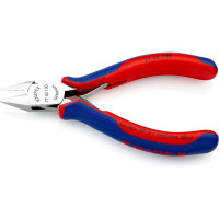 Бокорезы для электроники KNIPEX  острая головка, без фаски, 130 мм, 2-комп ручки KN-7742130 Бокорезы для электроники, острая головка, без фаски, 130 мм, 2-комп ручки