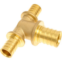 Переходной тройник One Plus 25х32х25 аксиальный rx надвижной, для сшитого полиэтилена Pex 3204023129