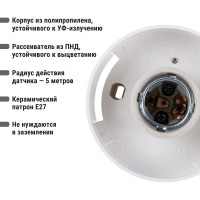 Энергосберегающий светильник TDM ELECTRIC САВ  0101 SQ0322-0001