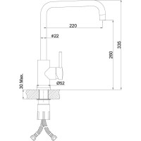 Смеситель для кухни Lemark Expert LM5077S