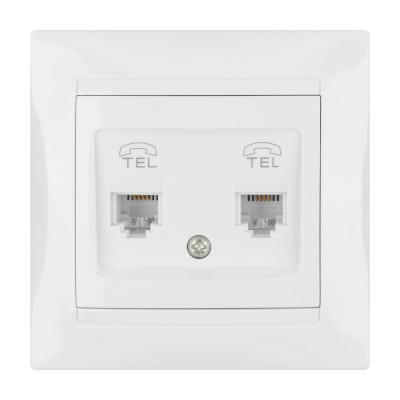 Компьютерная розетка, белая RJ45 TDM ELECTRIC Лама SQ1815-0016