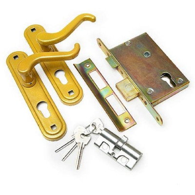 Врезной замок ЗВ4-3.02, золото, 9480 ЗЕНИТ 00009480