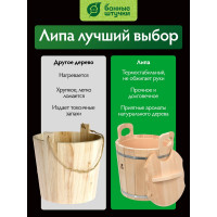 Запарник с пластиковой вставкой и крышкой Банные штучки 12л 03709