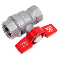 Шаровой кран GEKON с вн./вн. резьбой 1/2", ручка-бабочка GK 551 12