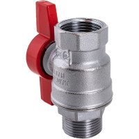 Шаровой кран GEKON с вн./нар. резьбой 3/4", ручка-бабочка GK 554 34