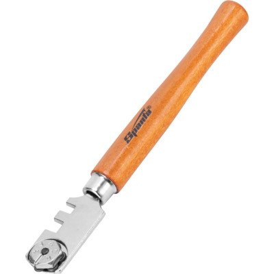 Стеклорез SPARTA 6-роликовый с деревянной ручкой// 872235