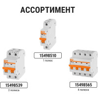 Автоматический выключатель ВА47-29 (3Р; 5 А; 4.5 кА; В) TDM ELECTRIC SQ0206-0037