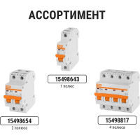 Автоматический выключатель TDM ELECTRIC ВА47-29 3Р 5А 4.5кА D SQ0206-0168