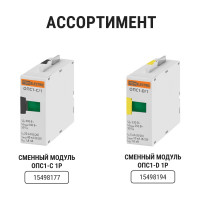 Устройство защиты от импульсных перенапряжений (сменный модуль) ОПС1-B TDM ELECTRIC 1P SQ0201-0011