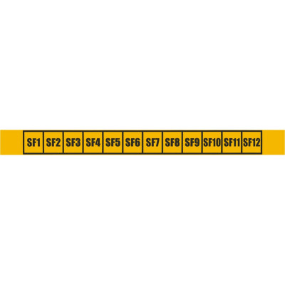 Таблица символов "SF1 - SF12" в упаковке 100 штук TDM ELECTRIC SQ0817-0041