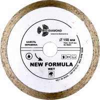 Диск алмазный отрезной TRIO-DIAMOND сплошной 150x22.23 New Formula Wet, W403