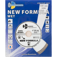 Диск алмазный отрезной TRIO-DIAMOND сплошной 180x25.4 New Formula Wet, W404