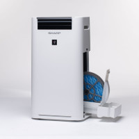 Воздухоочиститель с функцией увлажнения Sharp KCG41RW белый 64941908