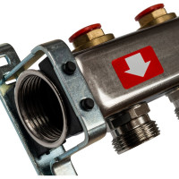 Коллектор из нержавеющей стали без расходомеров STOUT 10 выходов SMS 0922 000010