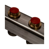 Коллектор из нержавеющей стали без расходомеров, с клапаном выпуска воздуха и сливом STOUT 3 выхода SMS-0932-000003