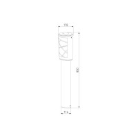 Садово-парковый светильник Elektrostandard GL 1017F Premier F черный a039861