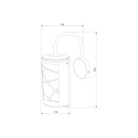 Садово-парковый светильник Elektrostandard GL 1017D Premier D черный a039856