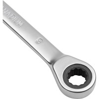 Комбинированный ключ с трещоткой 9мм AV Steel  AV-315009