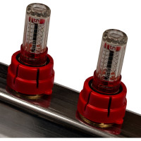 Коллектор из нержавеющей стали с расходомерами, с клапаном вып. воздуха и сливом 7 вых. STOUT SMS-0927-000007