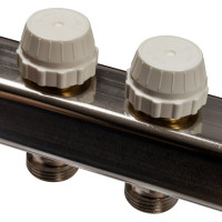 Коллектор из нержавеющей стали с расходомерами, с клапаном вып. воздуха и сливом 7 вых. STOUT SMS-0927-000007