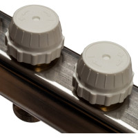 Коллектор из нержавеющей стали с расходомерами, с клапаном вып. воздуха и сливом 9 вых. STOUT SMS-0927-000009