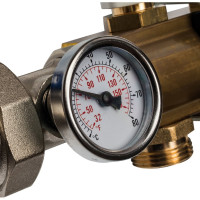 Распределительный коллектор из латуни без расходомеров 4 вых. STOUT SMB 0468 000004