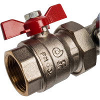 Распределительный коллектор из латуни без расходомеров 4 вых. STOUT SMB 0468 000004