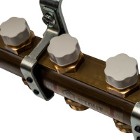 Распределительный коллектор из латуни без расходомеров 4 вых. STOUT SMB 0468 000004