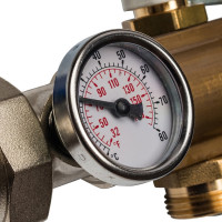 Распределительный коллектор из латуни без расходомеров 5 вых. STOUT SMB 0468 000005