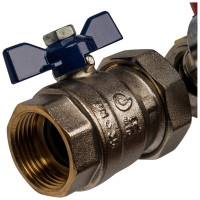 Распределительный коллектор из латуни с расходомерами 5 вых. STOUT SMB 0473 000005