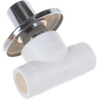 Вентиль с хромированной рукояткой PRO AQUA PP-R d-20 мм PA43008b