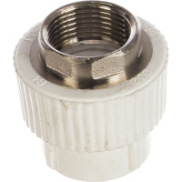 Комбинированная муфта под ключ PRO AQUA PP-R ВР белая d-32 мм 1" PA22518Pb