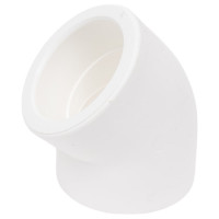 Угольник PRO AQUA PP-R 45 градусов белый 63 мм PA13518Pb