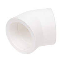 Угольник PRO AQUA PP-R 45 градусов белый 63 мм PA13518Pb